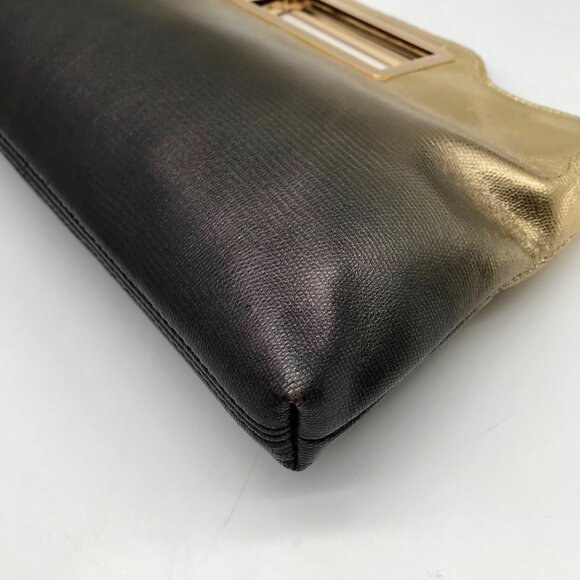 I.N.C. International Concepts Metallic Gold & black Judith Convertible Clutch - Picture 7 of 11
